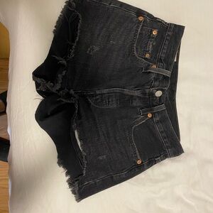 Levi’s 501 Women's Black Denim Shorts size 24